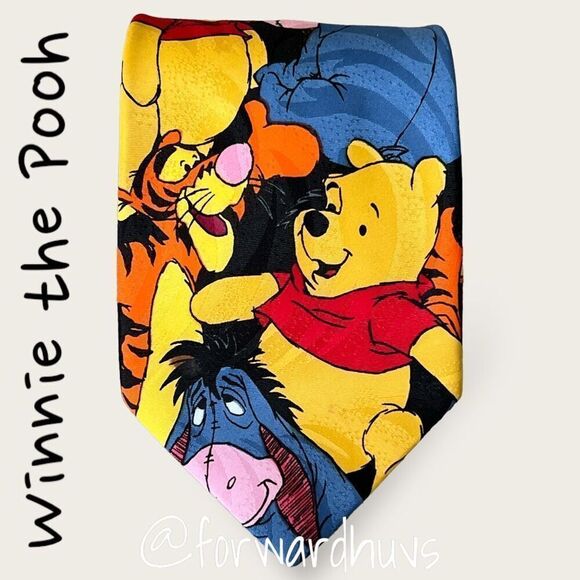 Disney Winnie The Pooh Necktie | Pooh Character Neck Tie - Picture 4 of 10